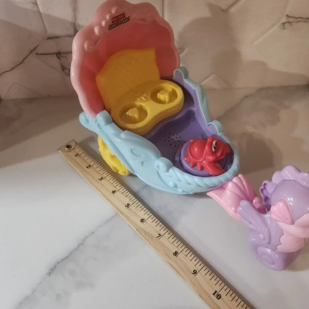 Fisher Price Little People Disney Ariel Under‎ the Sea Carriage Seahorse